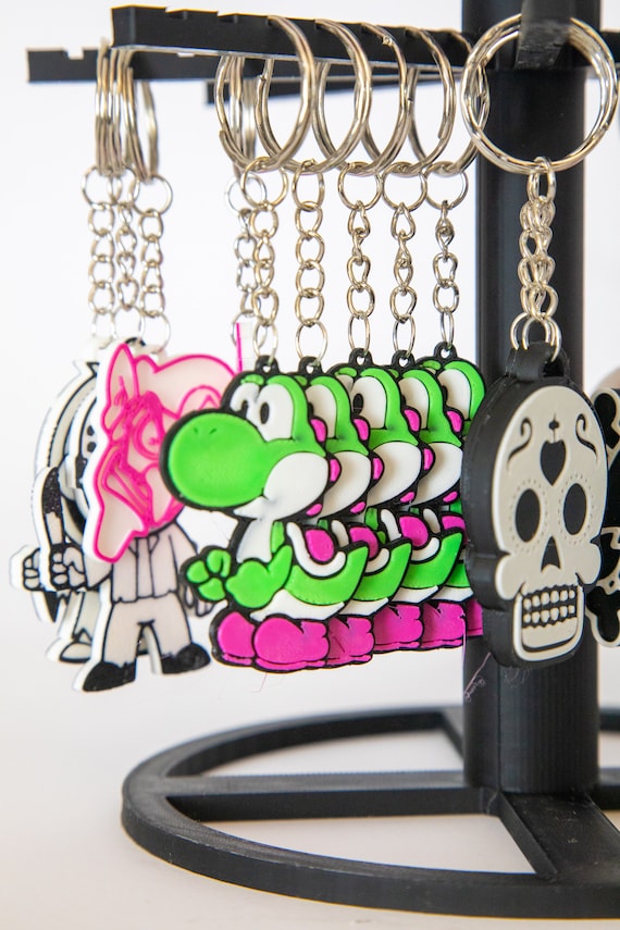 Green Yoshi Keychain From Super Mario Bros, Nintendo Character