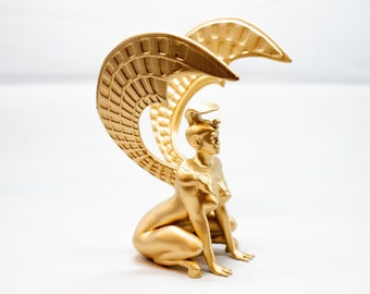 Neverending story inspired Sphinx statue, figurine, decorative book end,  Southern Oracle Gate