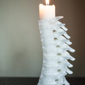 3d Printed spine candle holder halloween decor halloween candle prayer candle horror decor gothic home decor