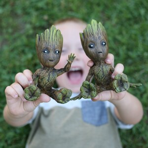 Cute Waving Baby Groot Figure Avengers Infinity war Marvel Guardians of the Galaxy 3D printed hand painted toy I am Groot cristmas decor image 10