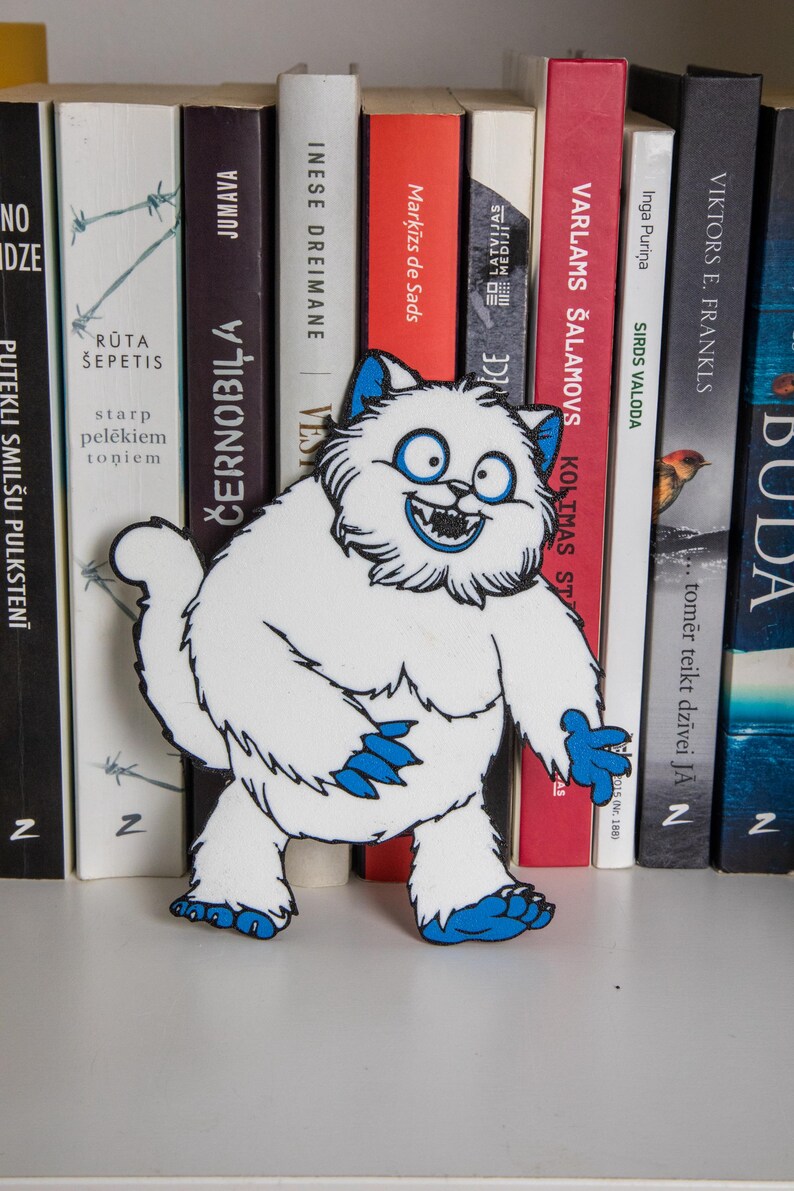 Bumble the Abominable Snowman Cat Kawaii Chibi Silhouette Bookmark ...