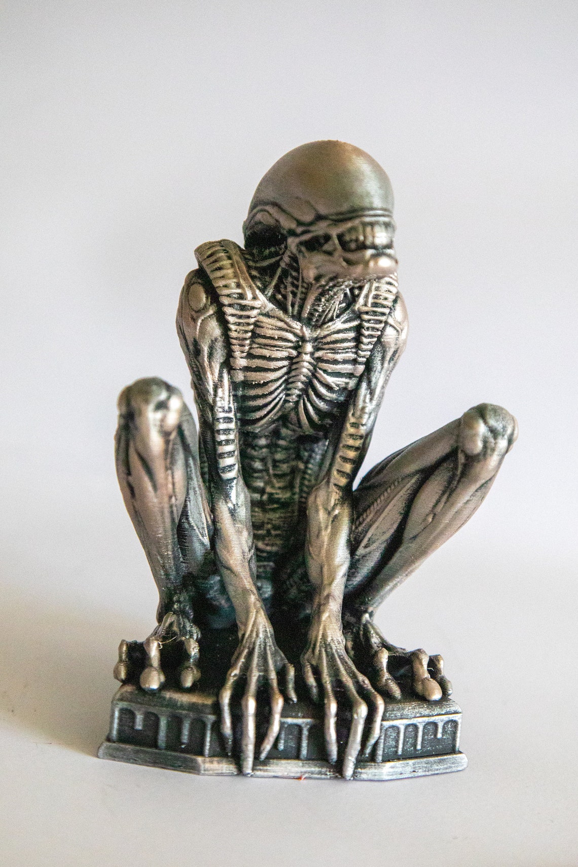 Xenomorph Alien Statue - H.R. Giger Inspired Dark Academia Decor ...