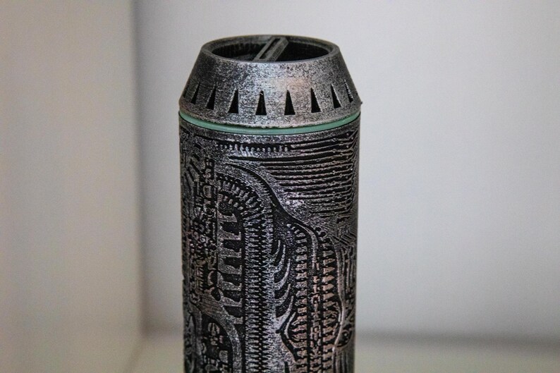 H.R. Giger Inspired Biomechanical Cylinder, Glow in the Dark Alien ...