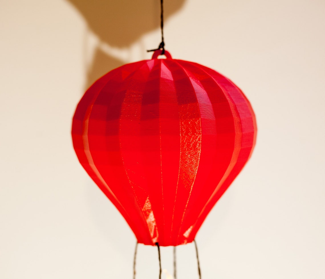 3d printed Hot Air Balloon Tee Light Holder Nursery Decor Etsy