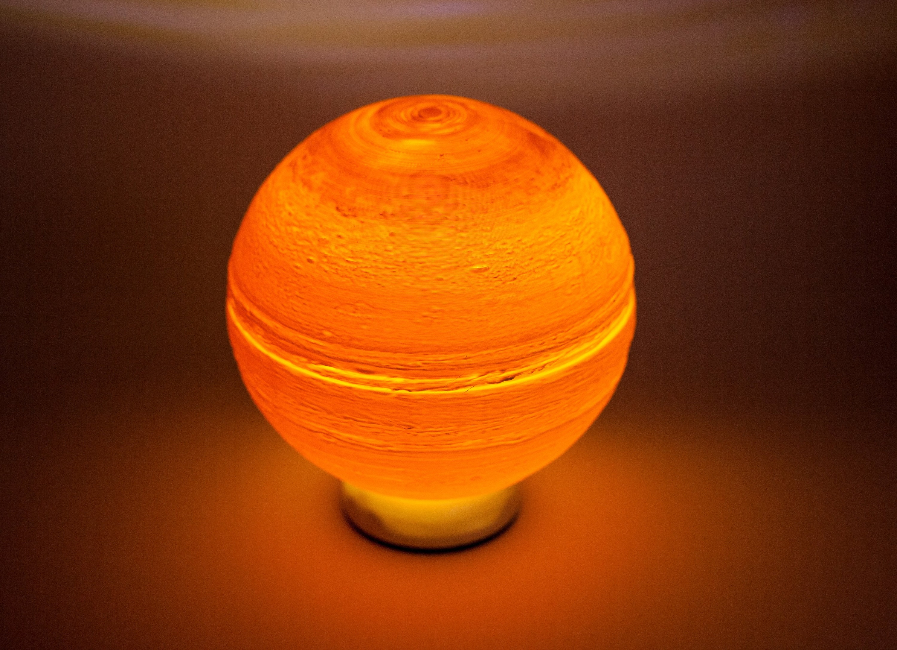 Jupiter Night Lamp 3D Printed Lamp Modern Desk Lamp Etsy Israel