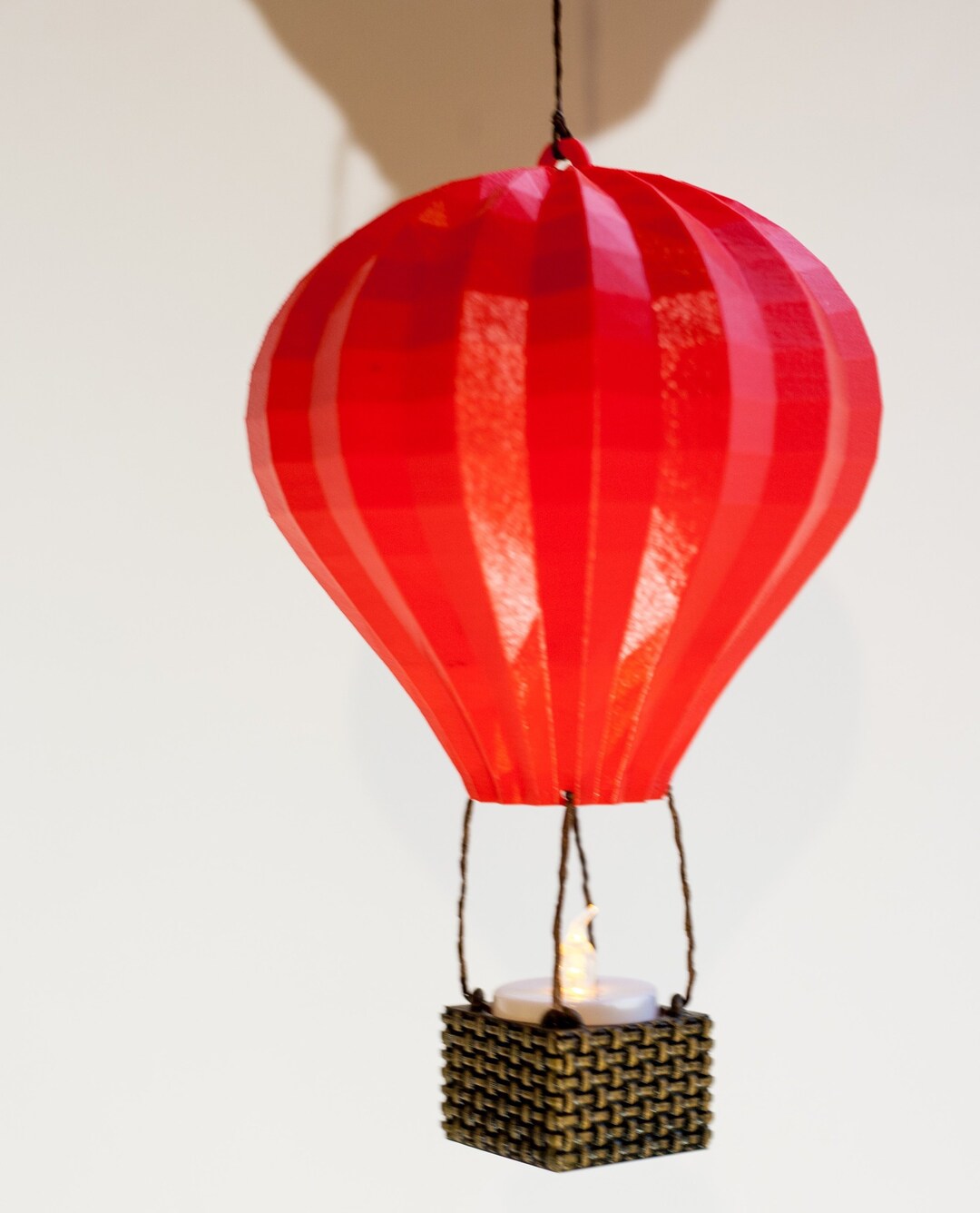 3d Printed Hot Air Balloon Tee Light Holder Nursery Decor Etsy