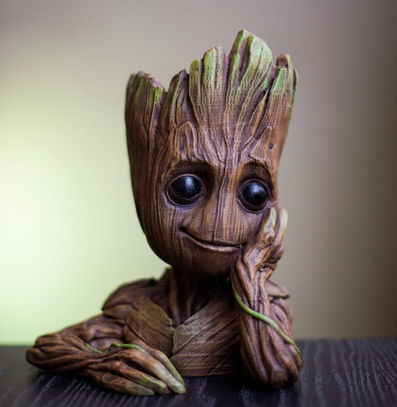 Mignon Bebe Groot Planteur Avengers Infinity Vase De Fleur De Etsy