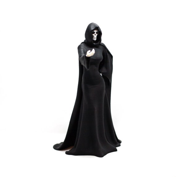 Sexy Grim Reaper Figure in Cape 3d Printed Hand Painted Sexy Girl Death  Figure Naughty Gothic Home Decor 