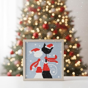 PDF cross stitch pattern cats of christmas