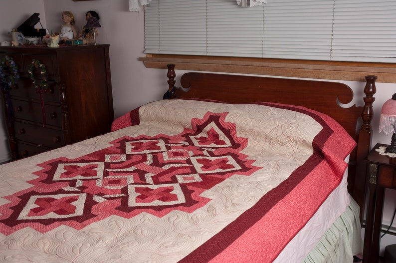 Price Reduced Quilt Handmade One-of-a-Kind Wall Hanging Bed Cover Home Decor Art Gift Housewarming Wedding Anniversary