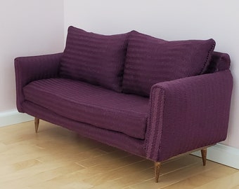 Upholstered Couch for 1:6 Scale Fashion Doll - Mid-Century Modern