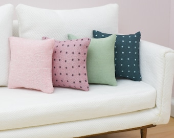 Ditsy Dots Collection | Handmade Doll Throw Pillows | 1:6 or 1/12 scale