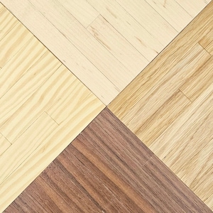 Flooring Planks for 1:6 Scale Doll Rooms, Pre-Glued and Iron On, 20-pack