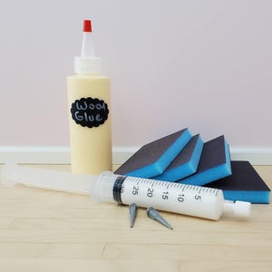 Building Supplies for Roomboxes & Dollhouses | Glue, Sanding Sponges and Caulk