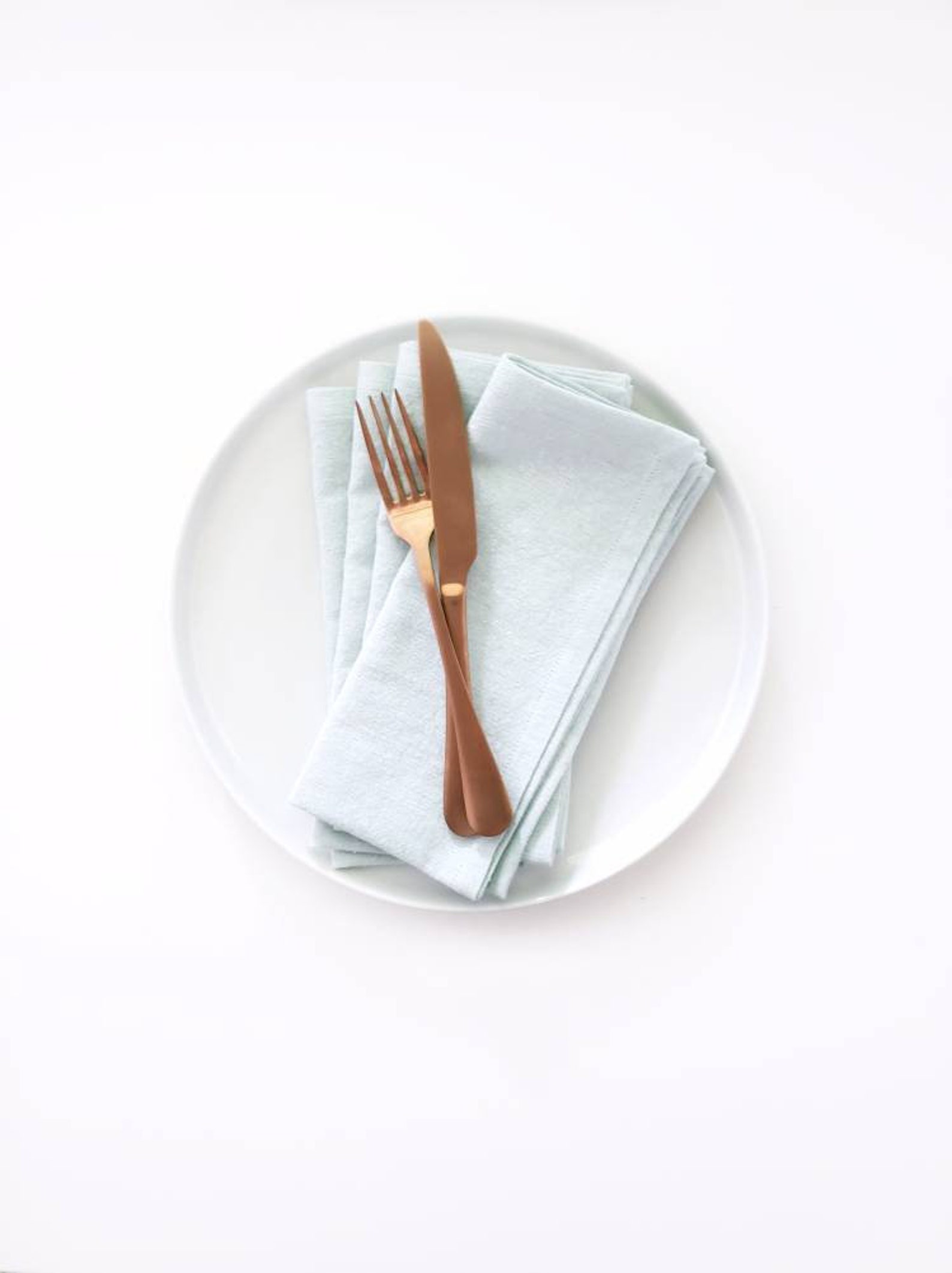 Seafoam Linen Napkins, Pale Green Linen Napkins Etsy