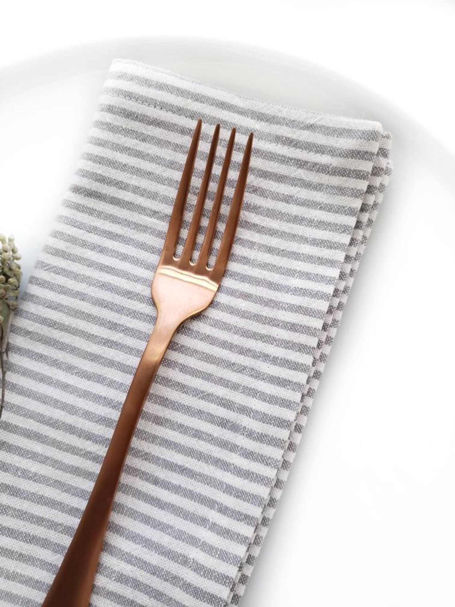 Ticking Stripe Cloth Napkins Farmhouse Linen Napkins French Etsy