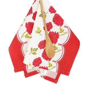 Rose Tea Towel, Vintage Inspired