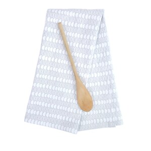 Modern Gray Linen Tea Towel image 4