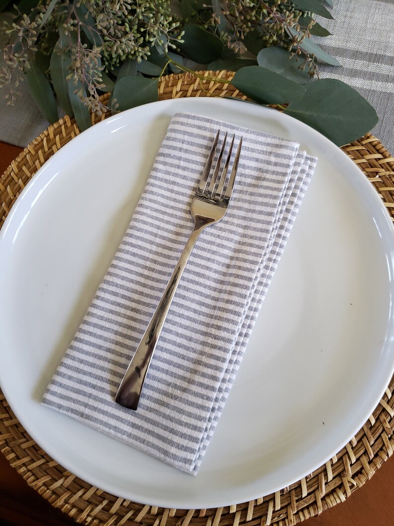 Gray Table Runner Farmhouse Table Runner Gray and White Etsy