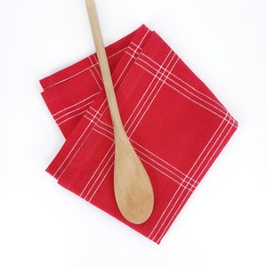 Red Plaid Towel image 6