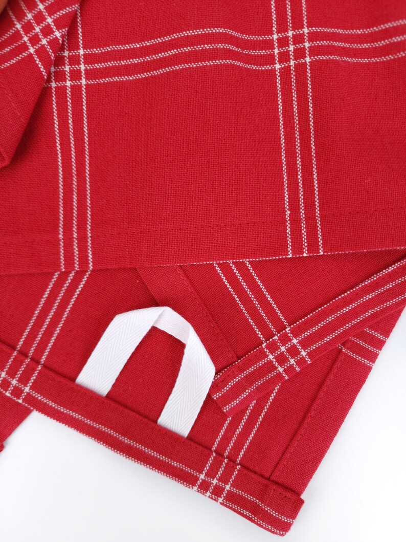 Red Plaid Towel image 5