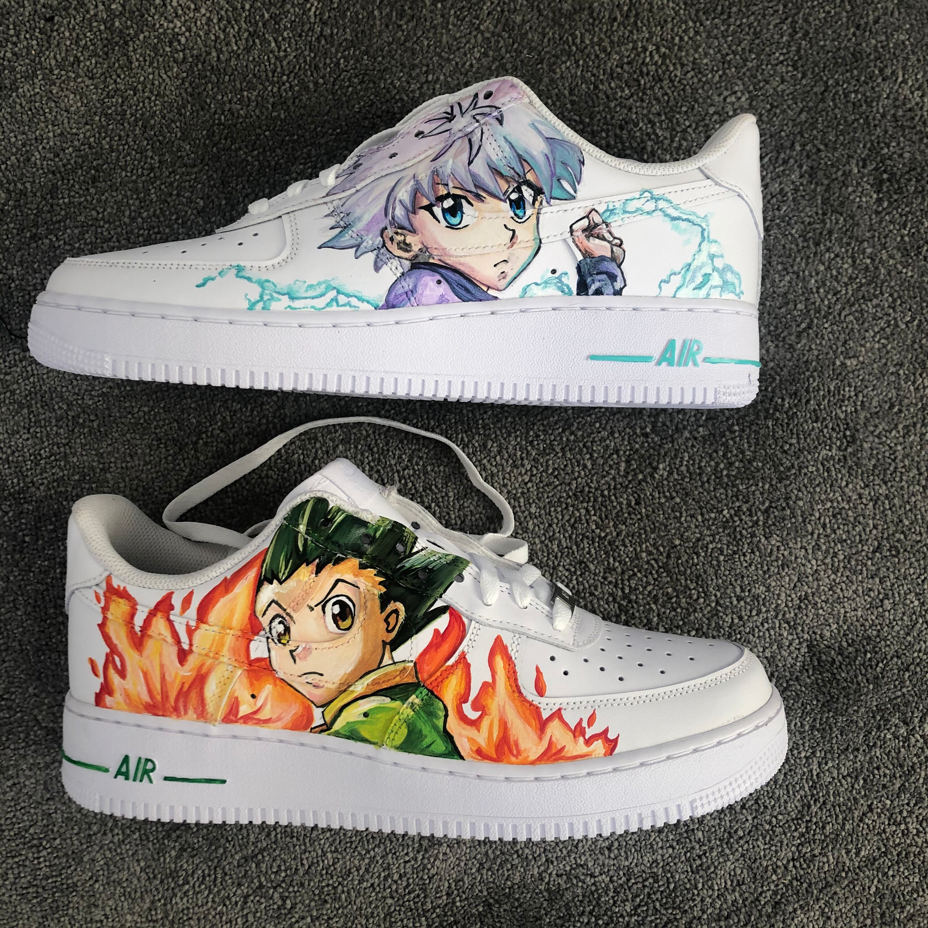 nike air force 1 custom hunter x hunter