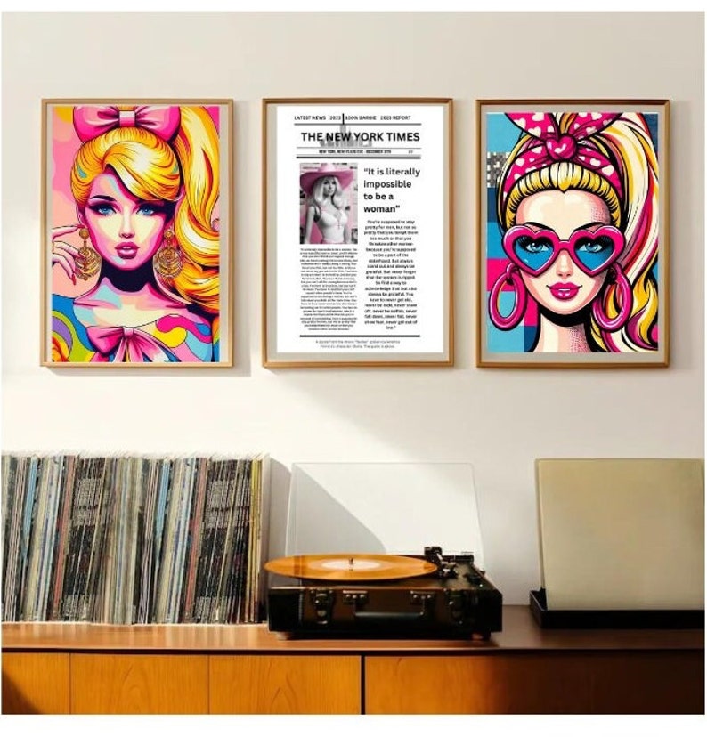 Barbie Movie Screenplay Wall Art Gloria Monologue Movie - Etsy
