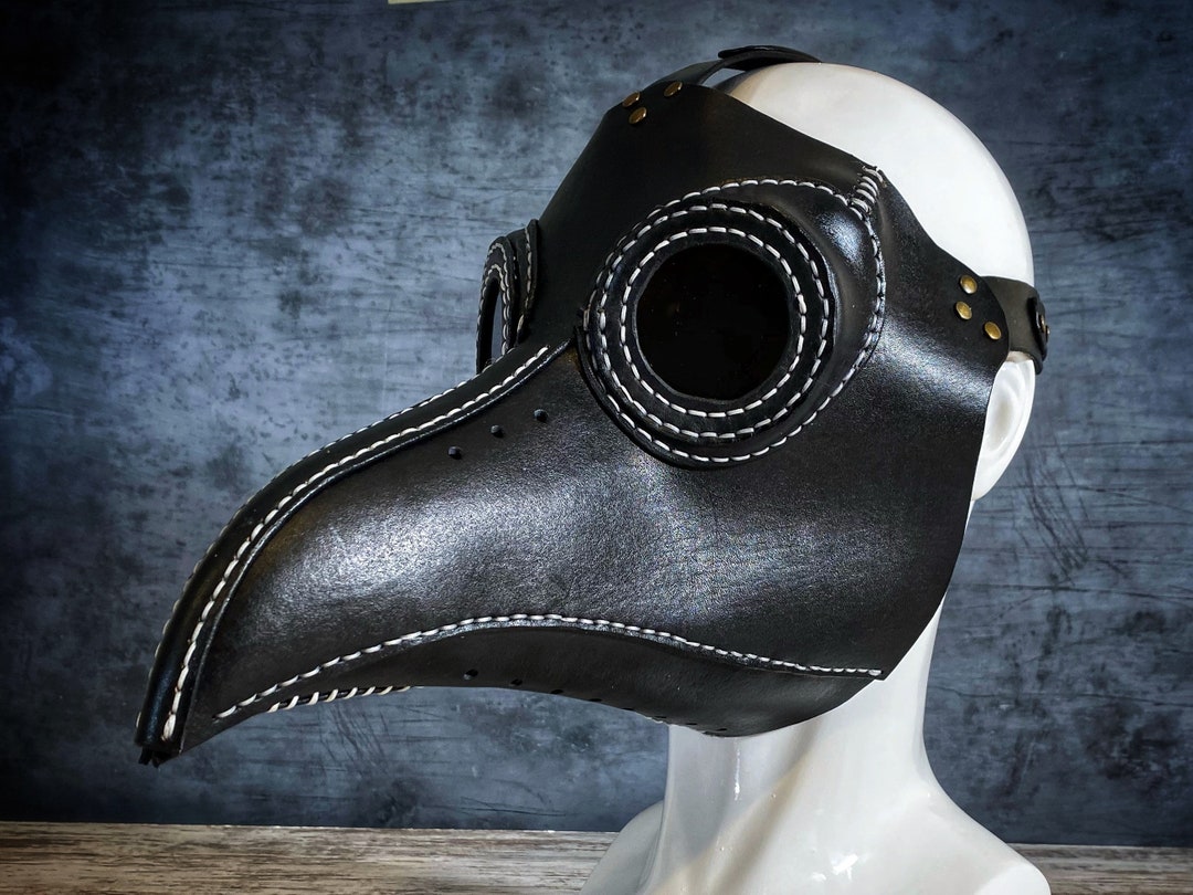 Plague Doctor Leather Mask Plague Mask Etsy
