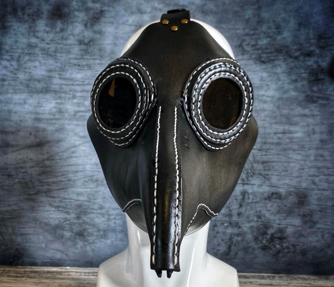 Plague Doctor Leather Mask Plague Mask Etsy