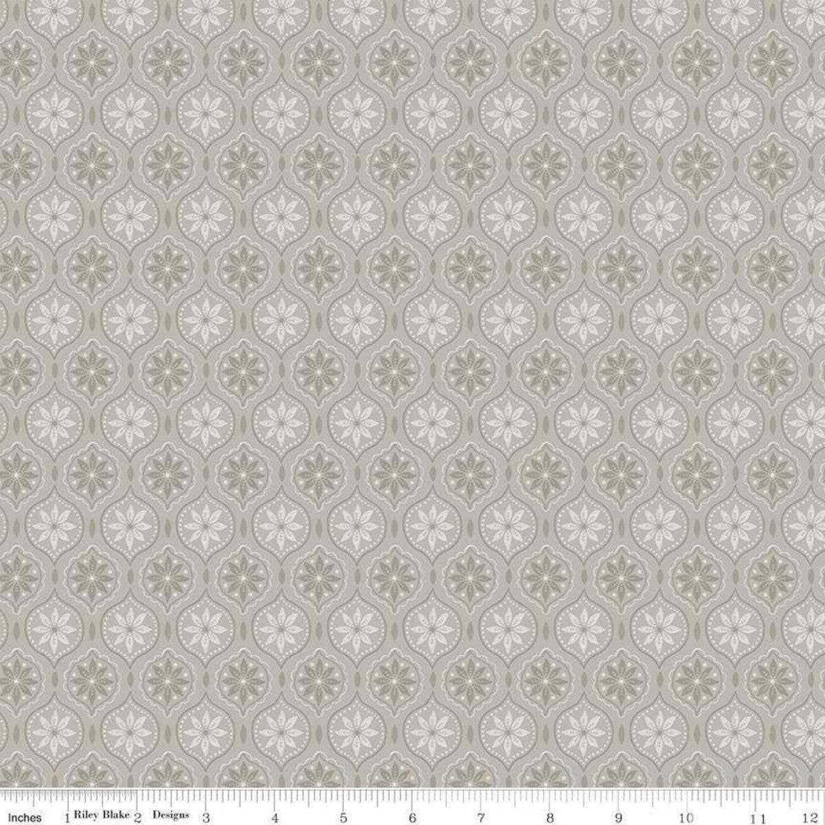 Snowed in Medallion Gray by Heather Peterson for Riley Blake Designs - Etsy