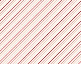 I Love Us Stripes Cream by Sandy Gervais for Riley Blake Designs