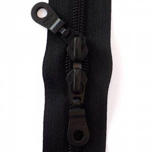 30in Zipper Jet Black Double Pull