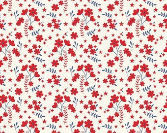Freedom Garden Ditsy Floral Multi by My Mind's Eye for Riley Blake Designs