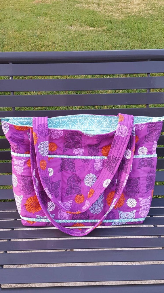 Items similar to Custom Quilted Tote or Diaper Bag made to order on Etsy