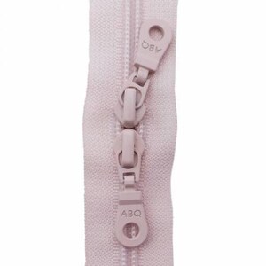 30in Zipper Ecru Double Pull