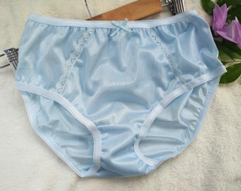 Vintage Silky Pastel Blue Sheer Nylon Lace Polyester Brief Panties Lingerie Hip 37 40 Asian Size L Us Size 6 7 Thailand Local Brand Vintage Silky Pastel Blue Sheer Nylon Lace Polyester Brief Panties Lingerie Hip 37 40 Asian Size L Us Size 6 7 Thailand Local Brand