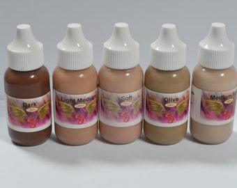 Silicone skin tone pigments
