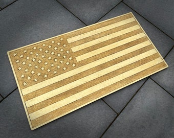 24K Gold USA Flag 250 Anniversary Wood Wall Art | Patriotic Decor