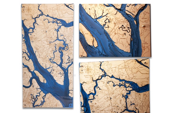 Beaufort County SC US Marine Corps 12x 24 3D | Etsy