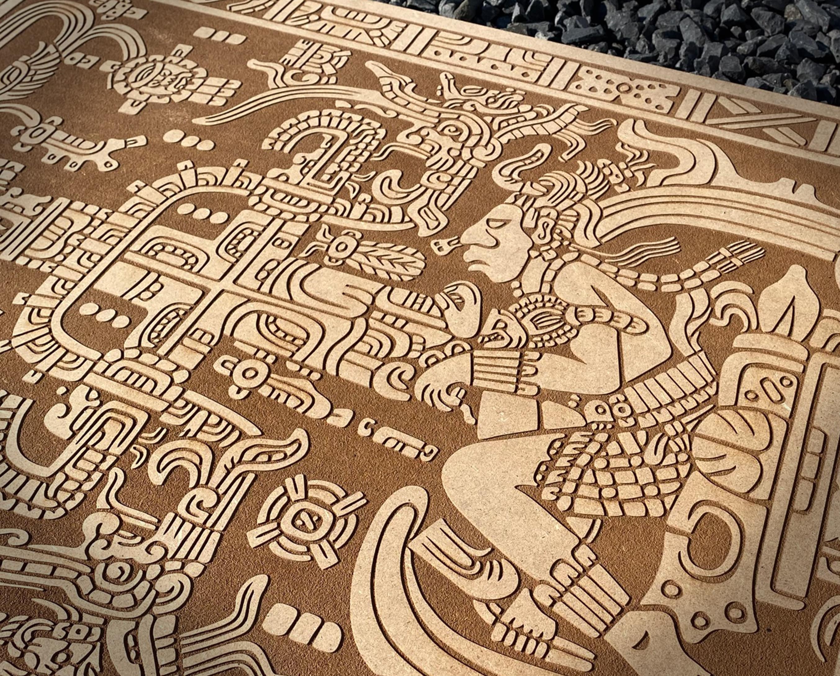 Ancient Aliens the Tomb of King Pakal Laser Cut Engraved - Etsy