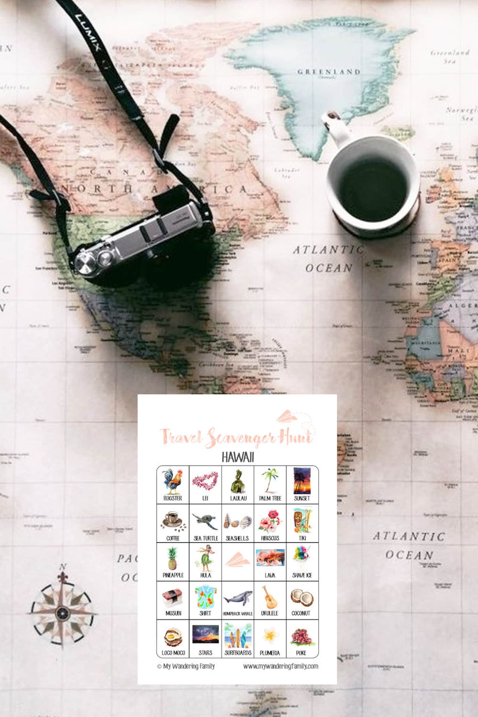 Hawaii Scavenger Hunt Game PRINTABLE Instant Download Etsy Hawaii Scavenger Hunt Game PRINTABLE Instant Download Etsy