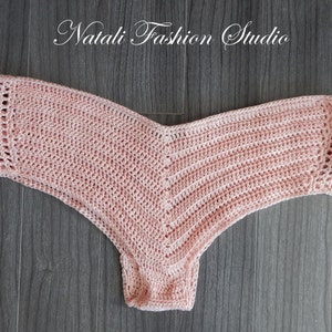 Crochet bikini bottom, Crochet swimsuit, Crochet bikini,Hot bikini, Crochet swimwear Peephole Shorty bottom