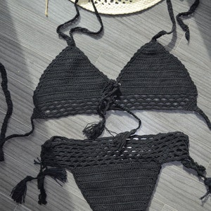 Bikini crochet set-top +bas, Maillot de bain Crochet, Bikini botton crochet, Haut bikini Crochet, Maillot de bain Crochet, Ensemble Bikini Plage