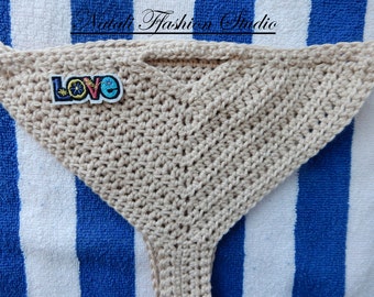 Crochet bikini swimwear  Brazilian bottom crochet  bikini bottom  custom size and color hot trend bikini