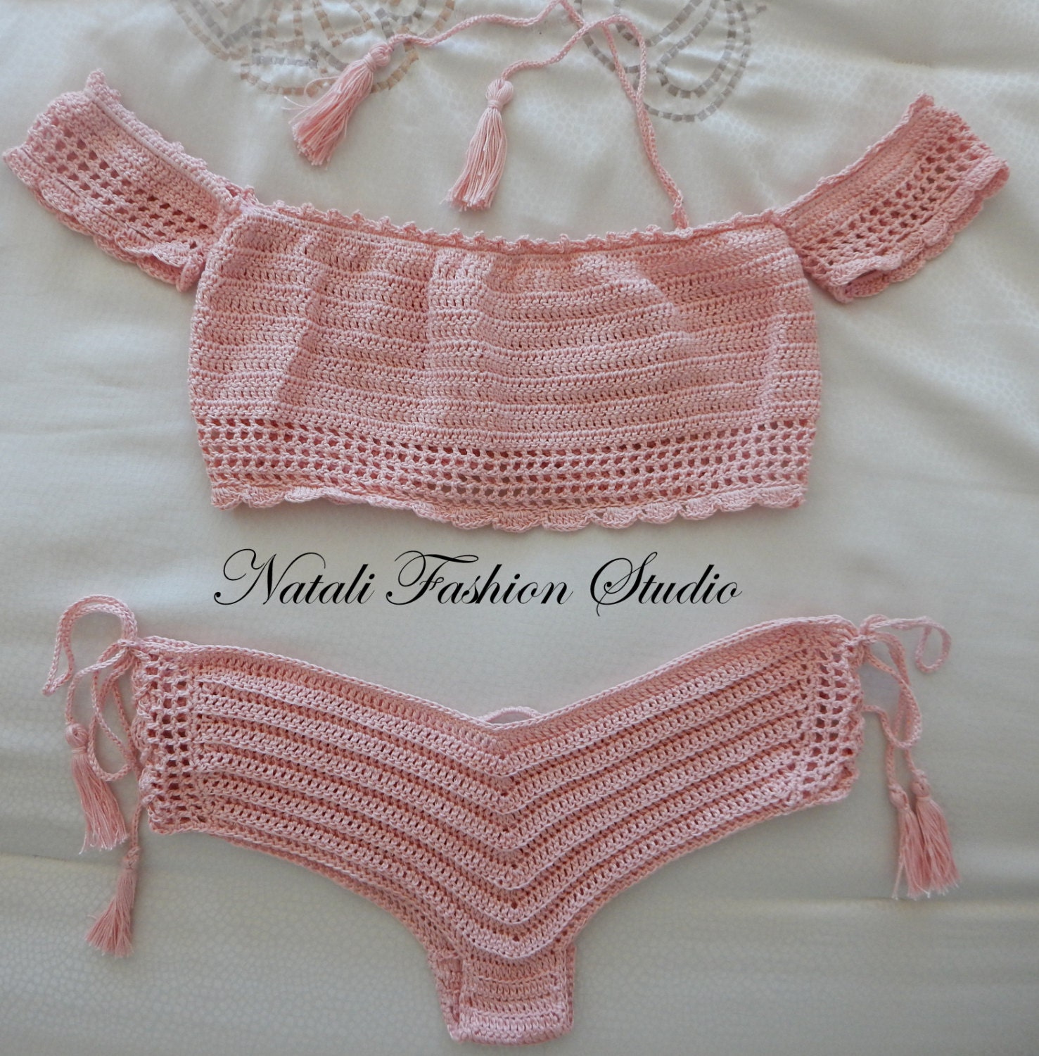 Crochet Bikini Bottom Crochet Swimsuit Crochet Bikinihot - Etsy