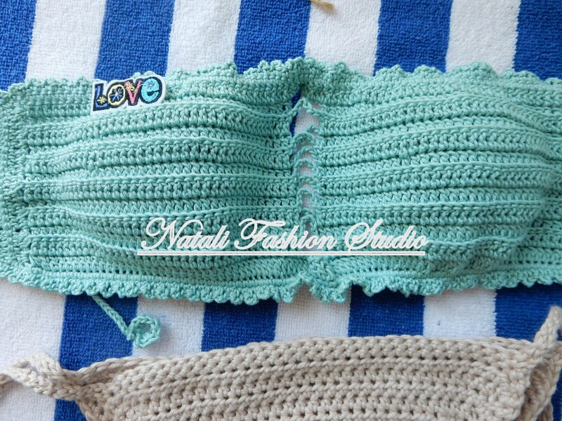 Dancing On The Beach Crochet Bandeau Bikini
