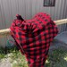Red Buffalo Plaid Western Saddle Cover