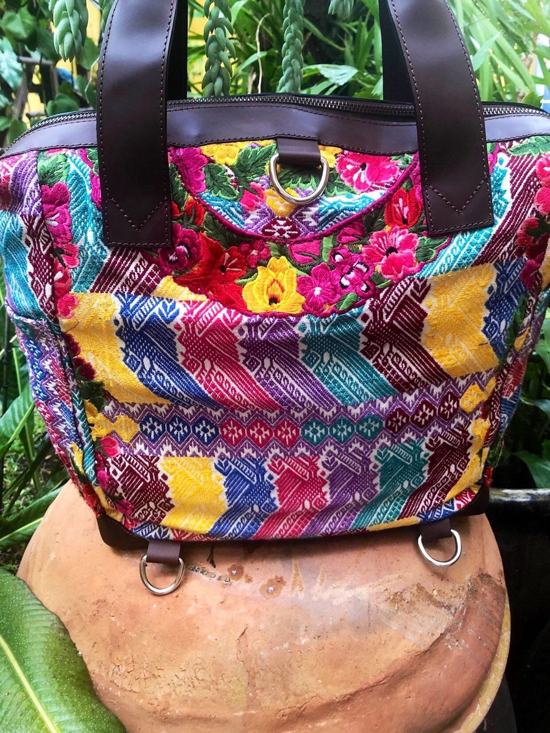 Mayan Huipil CDB Backpack Bag in Upcycled Huipil From - Etsy