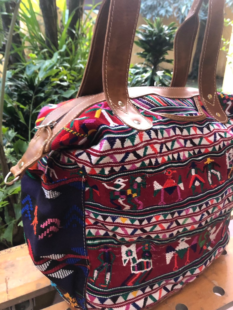 Guatemala backpack Convertible day bag natural leather and Etsy
