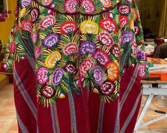 Handwoven Ethnic Huipil From Patzun Vintage ,with Beautiful